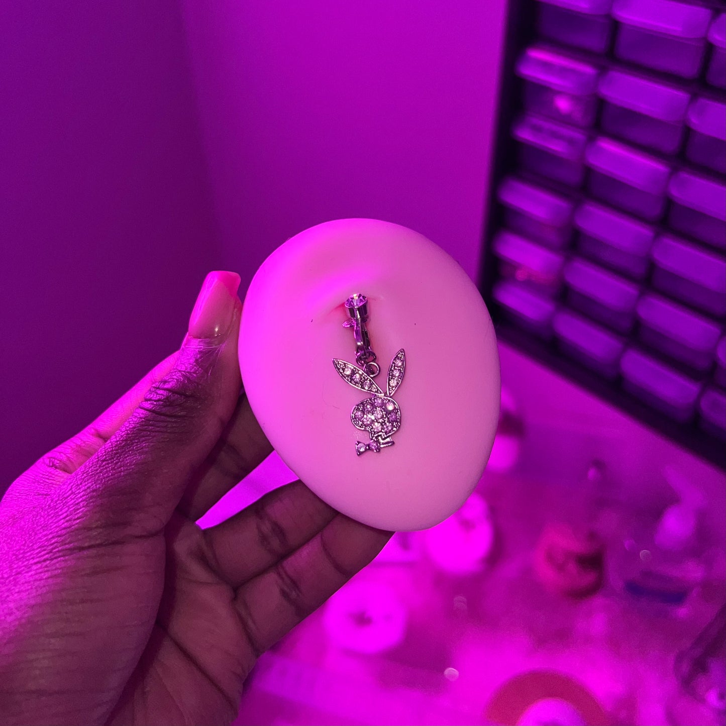 Silver Fake Belly Rings