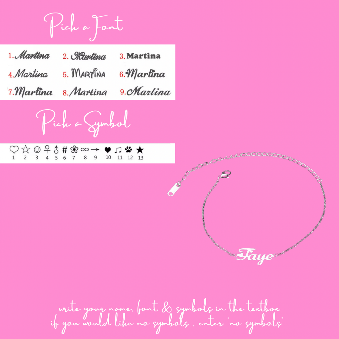 Nameplate Anklet