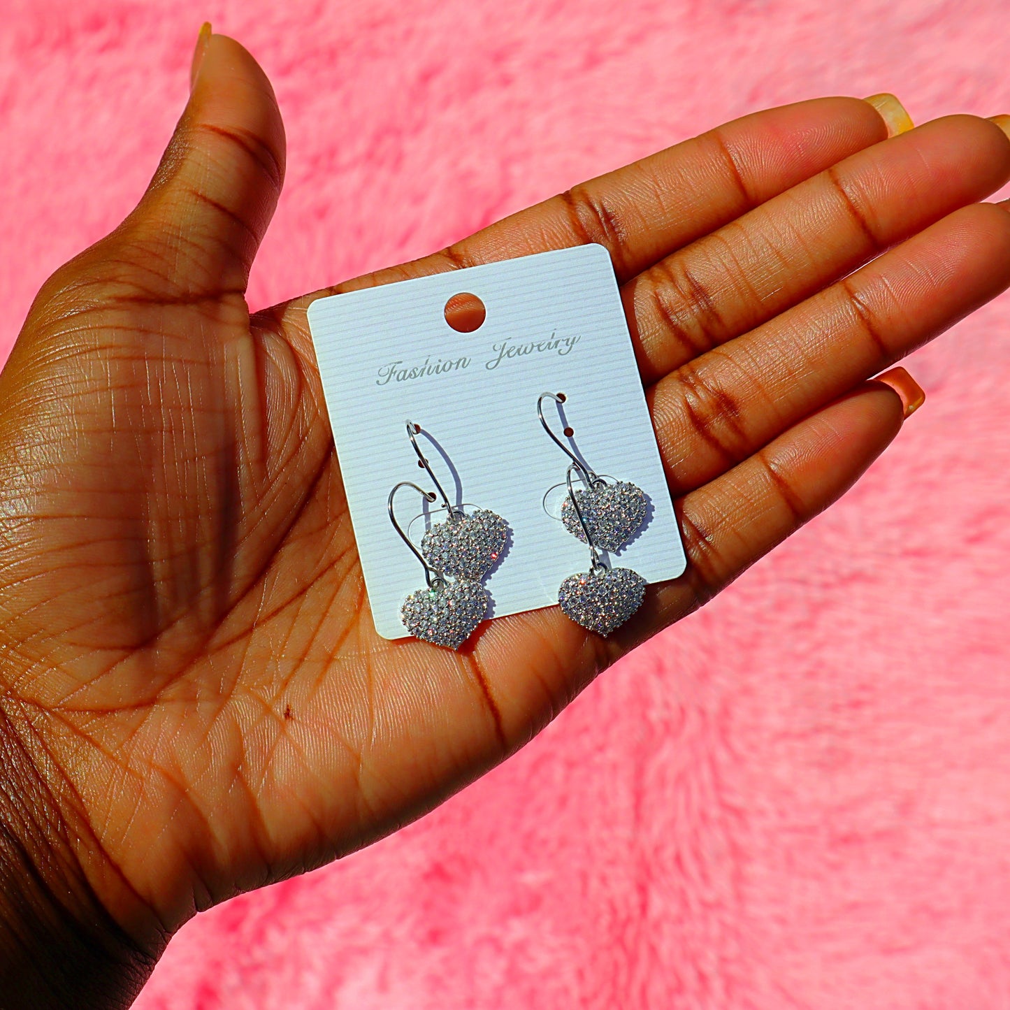 Heart Hang Earrings