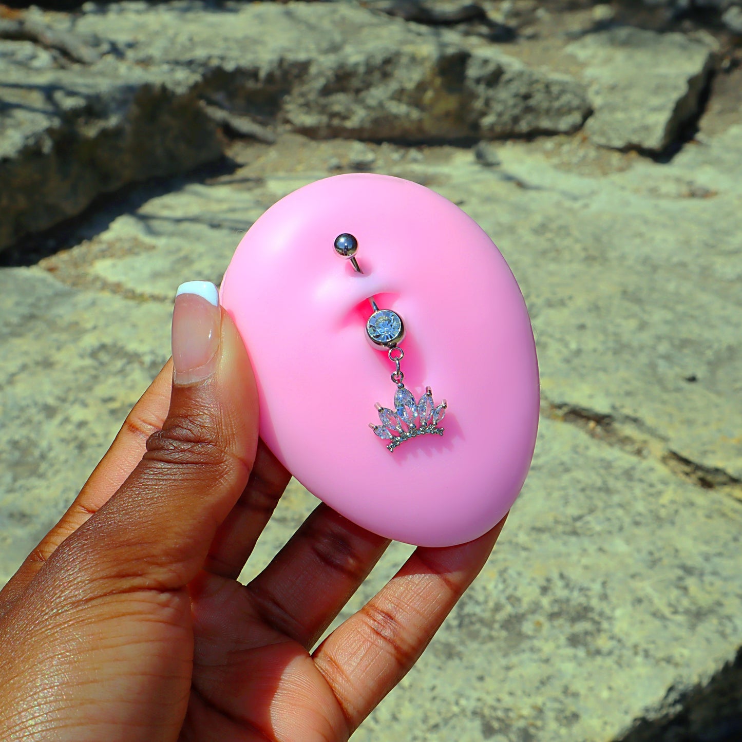 Dangle Crown Belly Ring