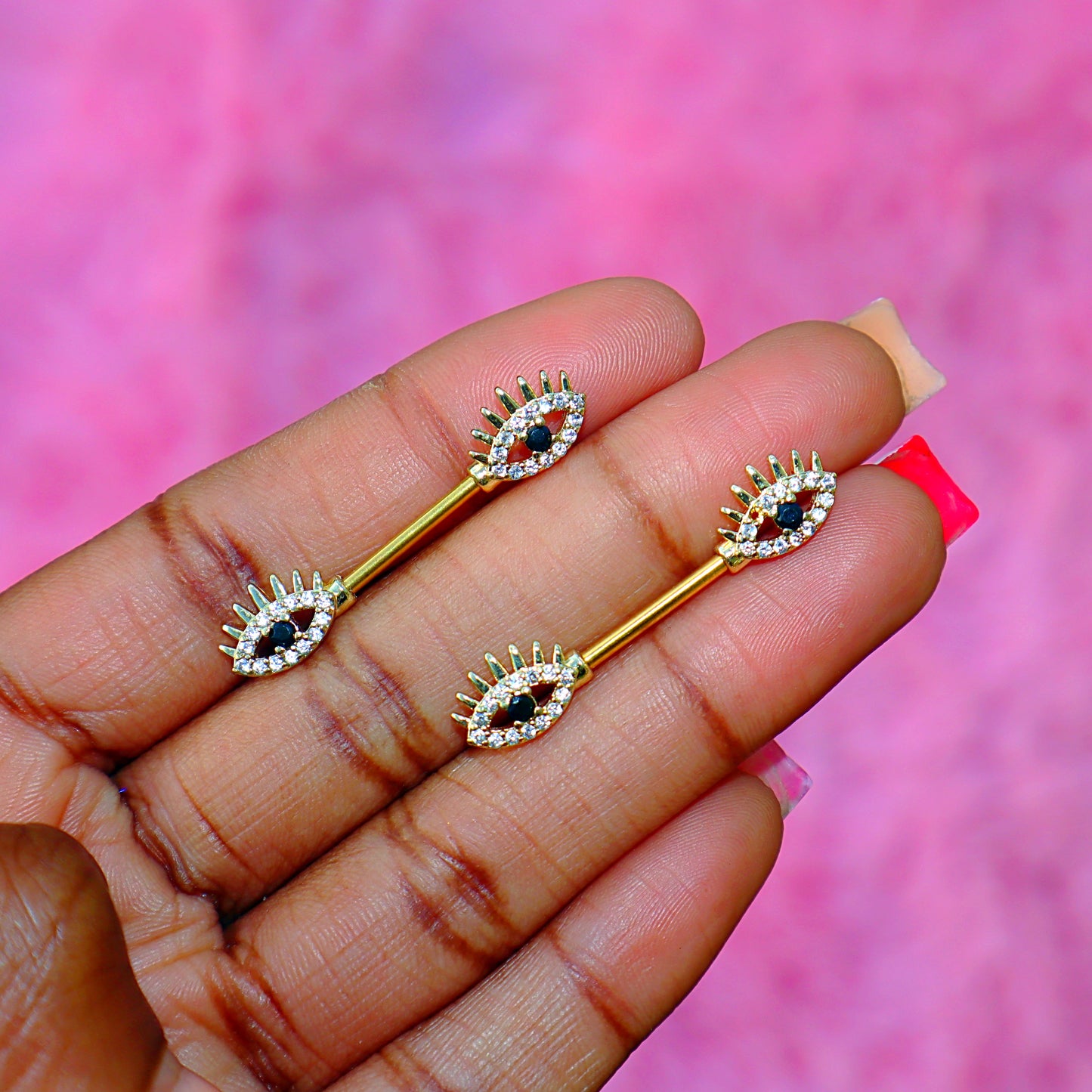 Evil Eye Nipple Rings