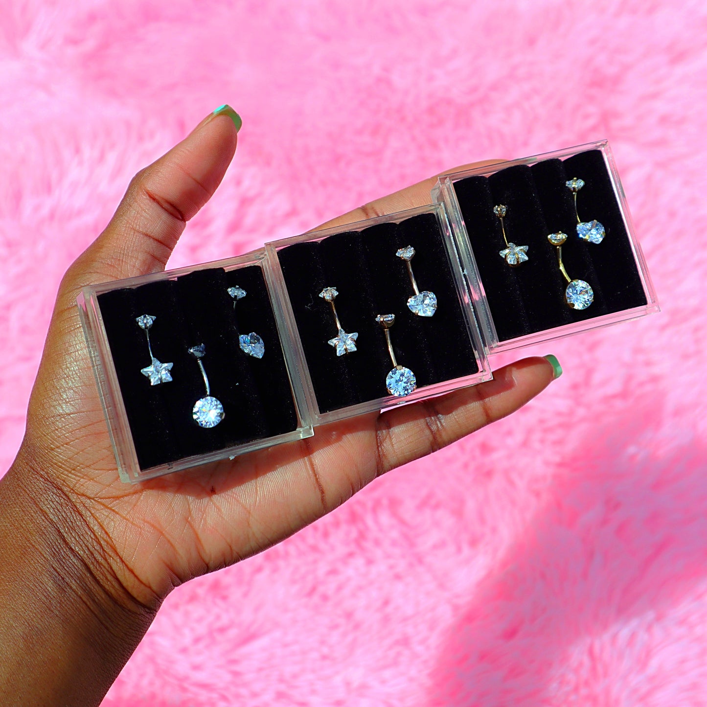 Diamond Belly Rings (VALUE PACK)