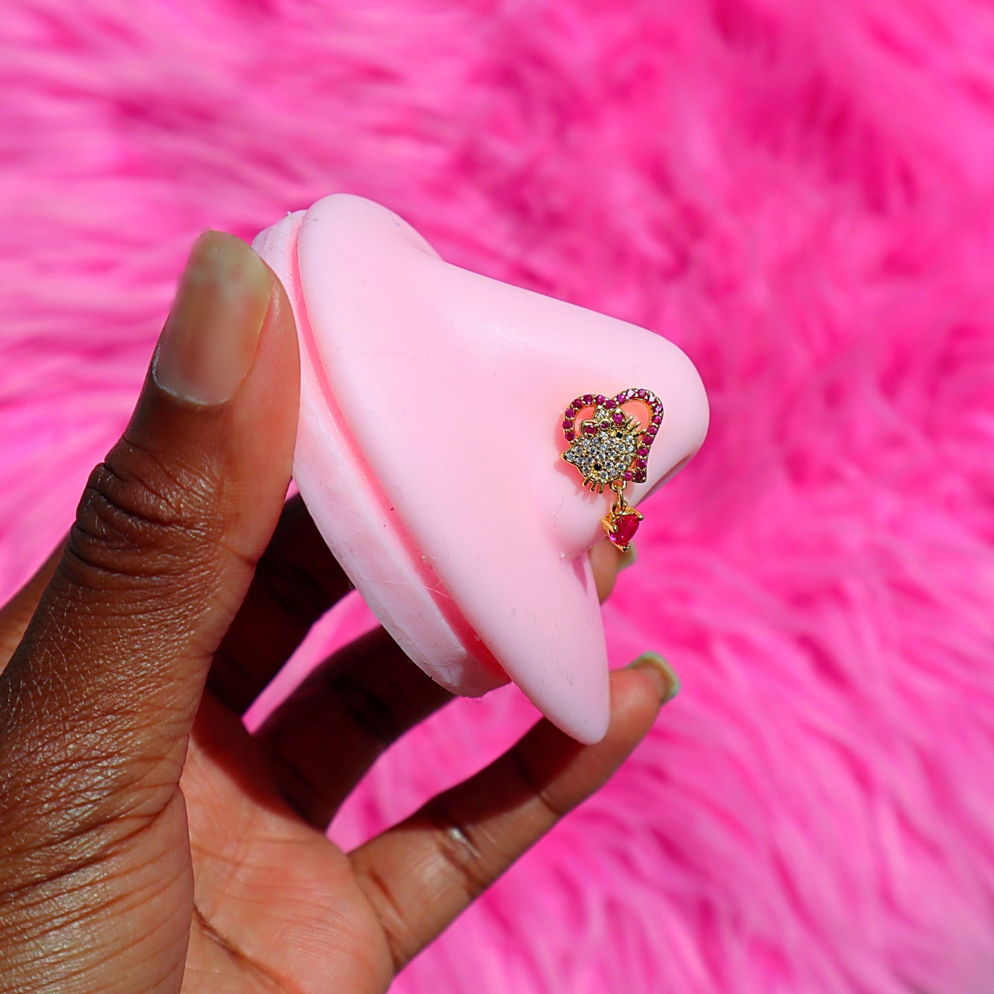 Hello Kitty Heart Nose Ring