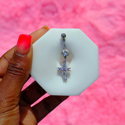 Cross Belly Ring