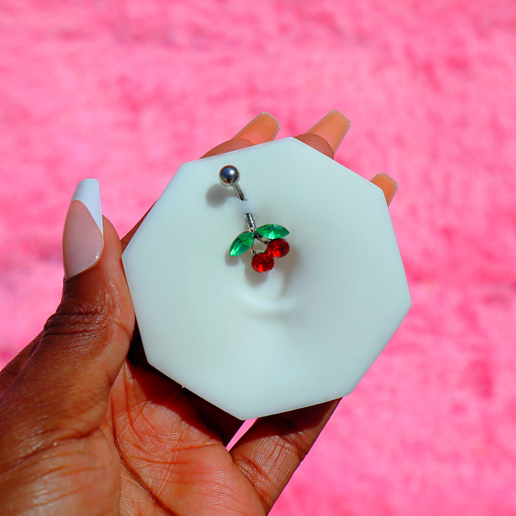 Cherry Belly Ring