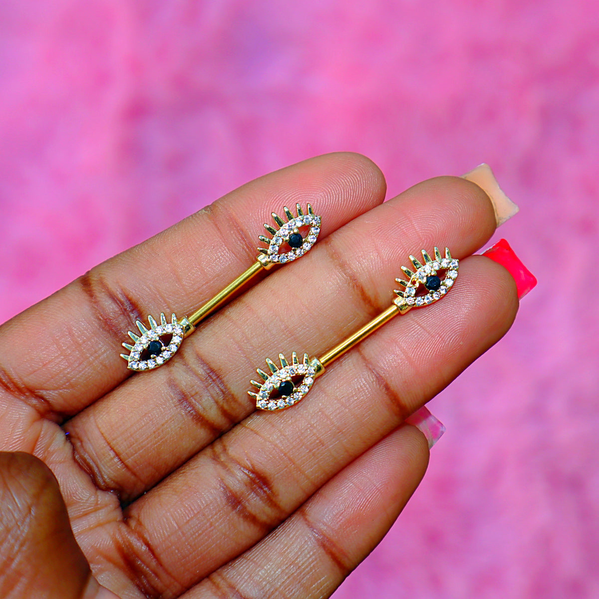 Evil Eye Nipple Rings