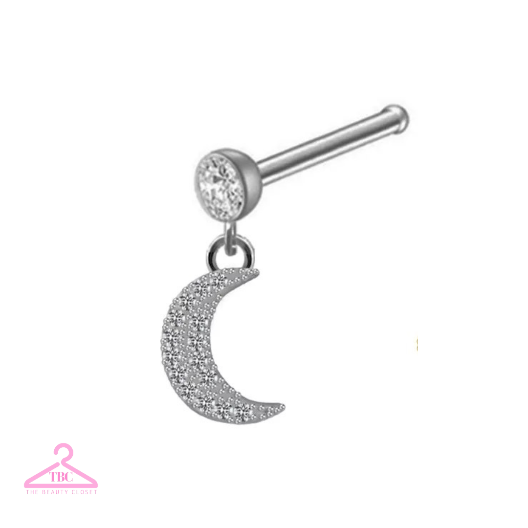 Dangle Crescent Nose Ring