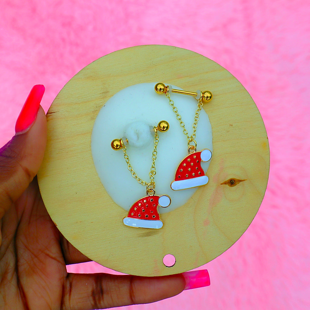 Christmas Nipple Rings