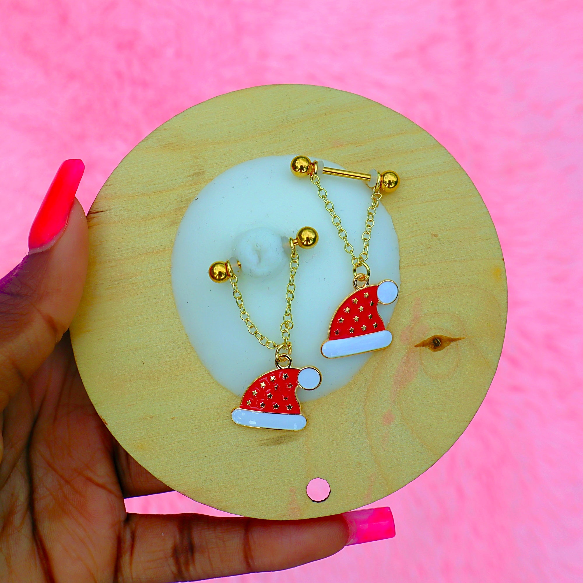 Christmas Nipple Rings